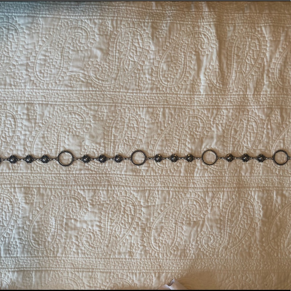 Metal chain belt